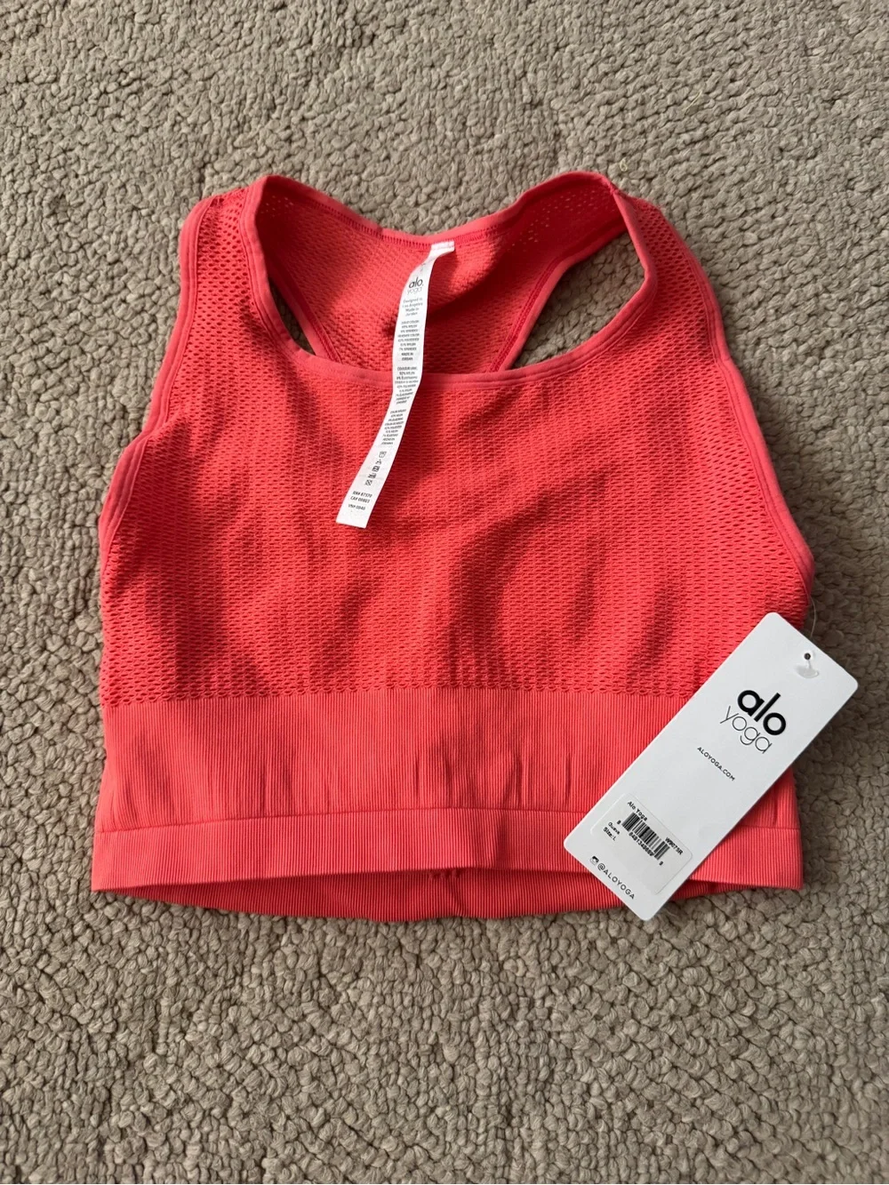 NWT vintage Alo yoga power bra top